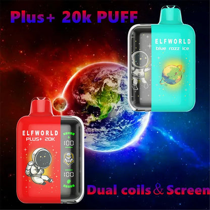 💥Buy 1 Get 2 Free💥 Elf World Plus 25000 Puffs Animated Screen Disposable Vape