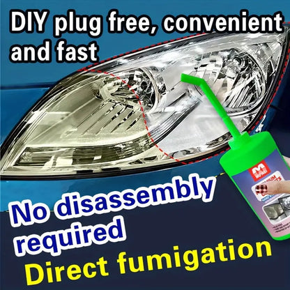 Universal Headlight Restoration Kit, Premium Car Headlight Cleaner for Yellowing, Oxidation, Scratches - Nano Atomization Technology for Enhanced Brightness, No Disassembly Required - DIY Easy Apply Headlight Refurbishment Formula