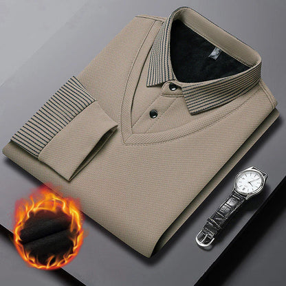 🔥Hot Sale-49% OFF🔥Men's Lapel Faux Two-Piece Knitted Shirt- PACK OF 2